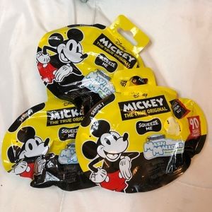NIB Mickey 90th Anniversary Squishy Blind Bags 3pk